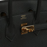Pre-owned Hermes Birkin 25 Black Verso Togo Gold Hardware - Thumbnail View 7