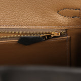 Pre-owned Hermes Birkin 25 Black Verso Togo Gold Hardware - Thumbnail View 9