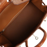 Pre-owned Hermes Birkin 25 Gold Togo, Matte Alligator Touch Palladium Hardware - Thumbnail View 9
