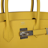Hermes Birkin 30 Jaune de Naples Epsom Palladium Hardware - Thumbnail View 7
