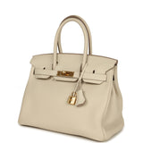 Pre-owned Hermes Birkin 30 Craie Togo Gold Hardware - Thumbnail View 5