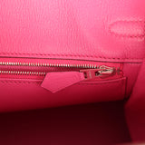 Hermes Birkin 25 Rose Shocking Matte Alligator Palladium Hardware - Thumbnail View 9