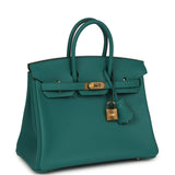Hermes Birkin 25 Malachite Swift Gold Hardware - Thumbnail View 2