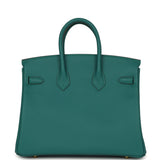 Hermes Birkin 25 Malachite Swift Gold Hardware - Thumbnail View 4