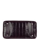 Pre-owned Hermes Birkin 30 Amethyst Shiny Porosus Crocodile Palladium Hardware - Thumbnail View 6