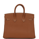 Pre-owned Hermes Birkin 25 Gold Togo Gold Hardware - Thumbnail View 4
