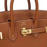 Pre-owned Hermes Birkin 25 Gold Togo Gold Hardware - Thumbnail View 7