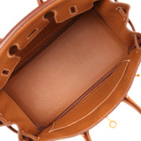 Pre-owned Hermes Birkin 25 Gold Togo Gold Hardware - Thumbnail View 8