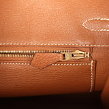 Pre-owned Hermes Birkin 25 Gold Togo Gold Hardware - Thumbnail View 9