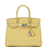 Hermes Birkin 30 Jaune Poussin Togo Palladium Hardware - Thumbnail View 1