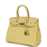 Hermes Birkin 30 Jaune Poussin Togo Palladium Hardware - Thumbnail View 5