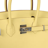 Hermes Birkin 30 Jaune Poussin Togo Palladium Hardware - Thumbnail View 7
