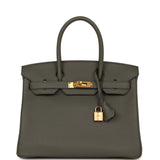 Hermes Birkin 30 Vert Amande Togo Gold Hardware - Thumbnail View 1