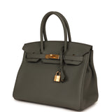 Hermes Birkin 30 Vert Amande Togo Gold Hardware - Thumbnail View 5