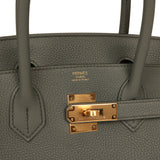 Hermes Birkin 30 Vert Amande Togo Gold Hardware - Thumbnail View 7