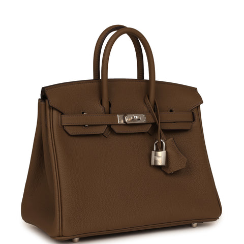 Hermes Birkin 25 Toundra Togo Palladium Hardware