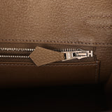 Hermes Birkin 25 Toundra Togo Palladium Hardware - Thumbnail View 9