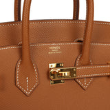 Pre-owned Hermes Birkin Sellier 25 Gold Epsom Gold Hardware - Thumbnail View 7