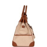 Hermes Birkin Cargo HAC 40 Gold Togo, Ecru-Beige Cargo H Canvas Palladium Hardware - Thumbnail View 3