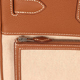 Hermes Birkin Cargo HAC 40 Gold Togo, Ecru-Beige Cargo H Canvas Palladium Hardware - Thumbnail View 8