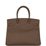 Pre-owned Hermes Birkin 30 Etain Epsom Gold Hardware - Thumbnail View 4
