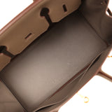 Pre-owned Hermes Birkin 30 Etain Epsom Gold Hardware - Thumbnail View 8