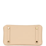 Pre-owned Hermes Birkin 25 Craie Togo Gold Hardware - Thumbnail View 6