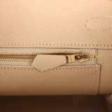 Pre-owned Hermes Birkin 25 Craie Togo Gold Hardware - Thumbnail View 9