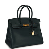 Hermes Birkin 30 Vert Cypress Taurillon Novillo Gold Hardware - Thumbnail View 2