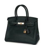 Hermes Birkin 30 Vert Cypress Taurillon Novillo Gold Hardware - Thumbnail View 5