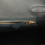 Hermes Birkin 30 Vert Cypress Taurillon Novillo Gold Hardware - Thumbnail View 9