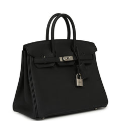 Hermes Birkin 25 Black Togo Palladium Hardware