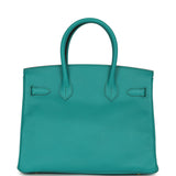Hermes Birkin 30 Bleu Paon Epsom Gold Hardware - Thumbnail View 4