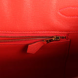 Pre-owned Hermes Birkin 35 Geranium Matte Porosus Crocodile Gold Hardware - Thumbnail View 9