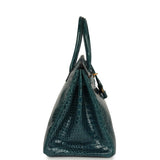 Pre-owned Hermes Birkin 35 Colvert Shiny Porosus Crocodile Gold Hardware - Thumbnail View 3