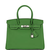 Hermes Birkin 30 Vert Yucca Togo Palladium Hardware - Thumbnail View 1