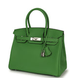 Hermes Birkin 30 Vert Yucca Togo Palladium Hardware - Thumbnail View 5