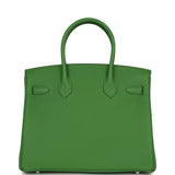 Hermes Birkin 30 Vert Yucca Togo Palladium Hardware - Thumbnail View 4