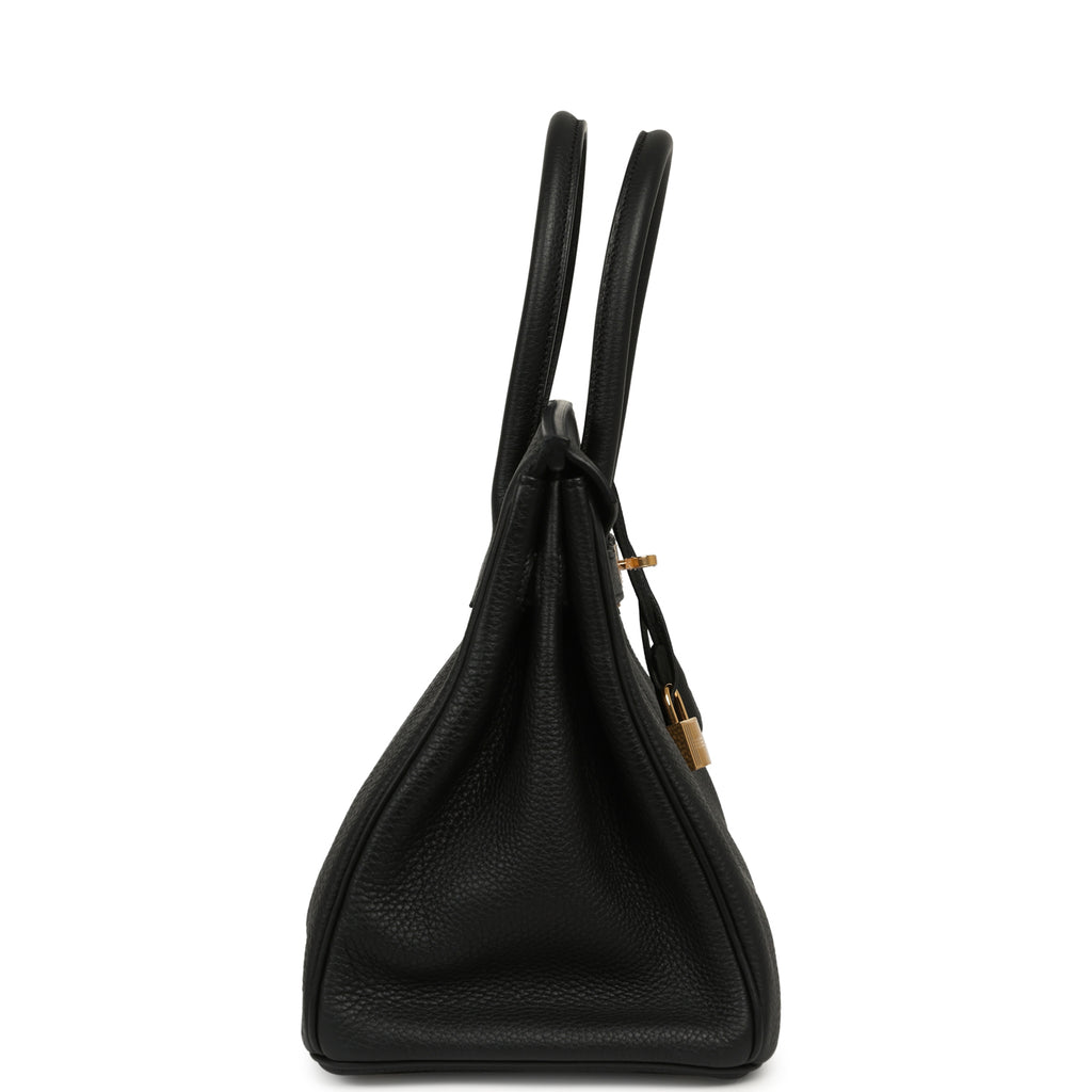 Hermes Birkin 30 Black Togo Gold Hardware