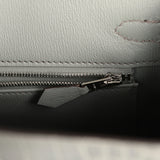 Hermes Birkin 25 Gris Cement Matte Alligator Palladium Hardware - Thumbnail View 9