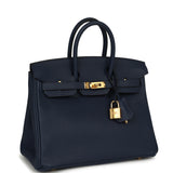 Hermes Birkin 25 Bleu Navy Togo Gold Hardware - Thumbnail View 2