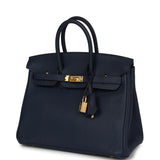 Hermes Birkin 25 Bleu Navy Togo Gold Hardware - Thumbnail View 5