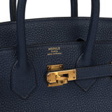 Hermes Birkin 25 Bleu Navy Togo Gold Hardware - Thumbnail View 7