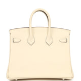 Hermes Birkin 25 Nata Swift Palladium Hardware - Thumbnail View 4