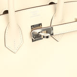 Hermes Birkin 25 Nata Swift Palladium Hardware - Thumbnail View 7