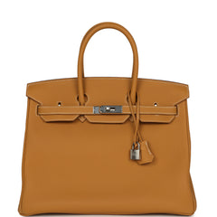 Hermes Birkin 35 Natural Sable Togo Palladium Hardware