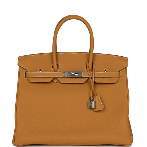 Hermes Birkin 35 Natural Sable Togo Palladium Hardware