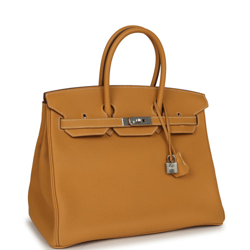 Hermes Birkin 35 Natural Sable Togo Palladium Hardware