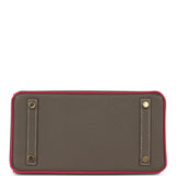 Hermes Special Order (HSS) Birkin 25 Etoupe, Rose Tyrien Epsom Gold Hardware - Thumbnail View 6