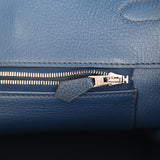 Pre-owned Hermes Birkin 40 Bleu De Malte Clemence Palladium Hardware - Thumbnail View 9